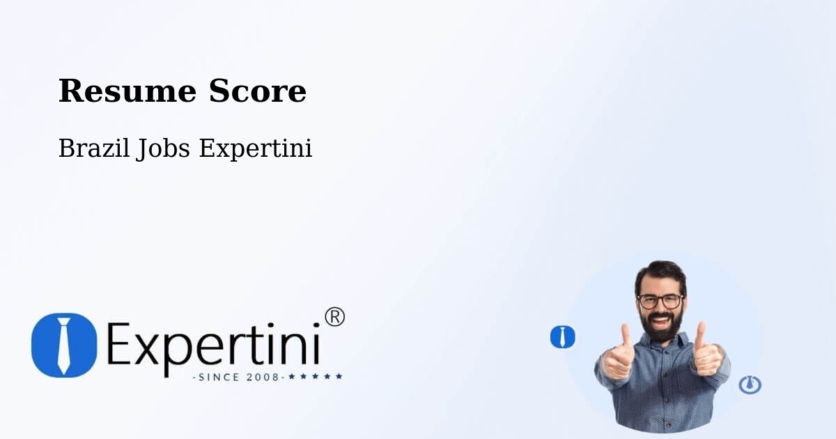 Resume Score & Job Description Match Tool – Aceguá - Brazil Jobs Expertini